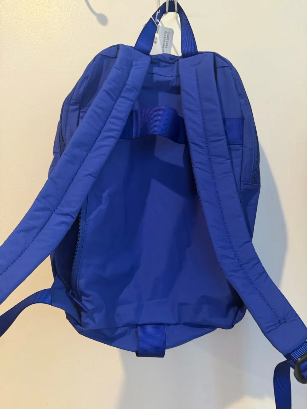 New Away Travel Everyday Backpack Wave royal blue $98 lightweight packable NWT